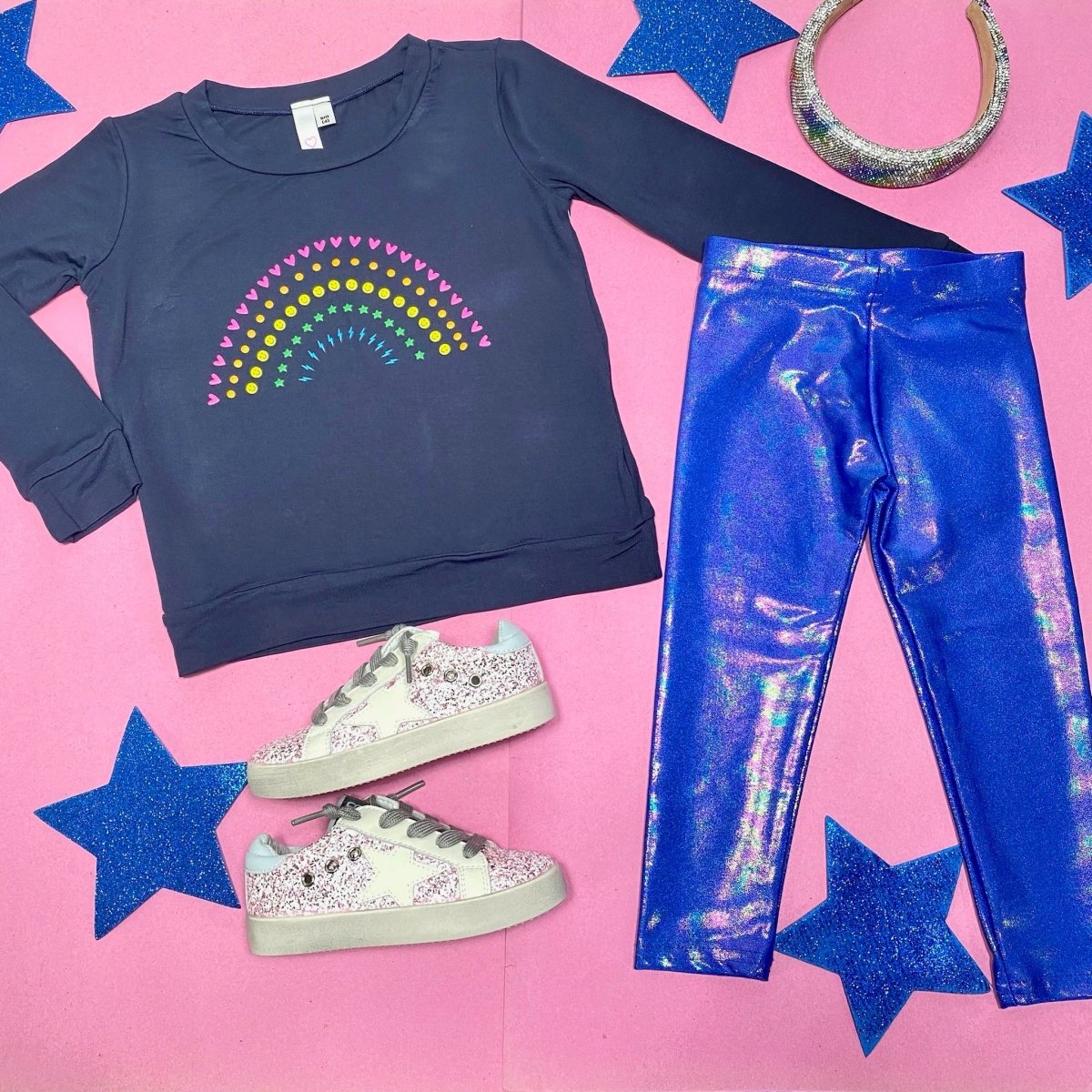 RAINBOW ICONS LONG SLEEVE TSHIRT - LONG SLEEVE TOPS