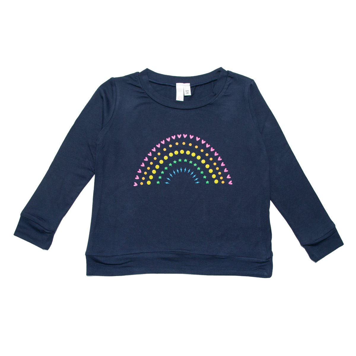 RAINBOW ICONS LONG SLEEVE TSHIRT - LONG SLEEVE TOPS