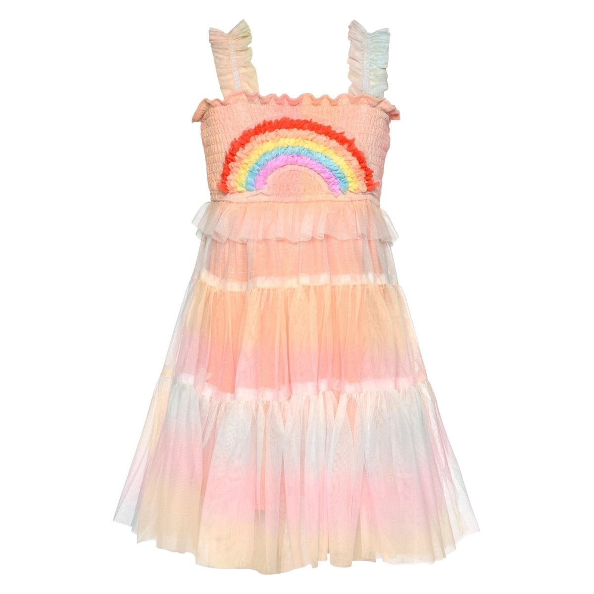 RAINBOW MESH DRESS (PREORDER) - SARA SARA