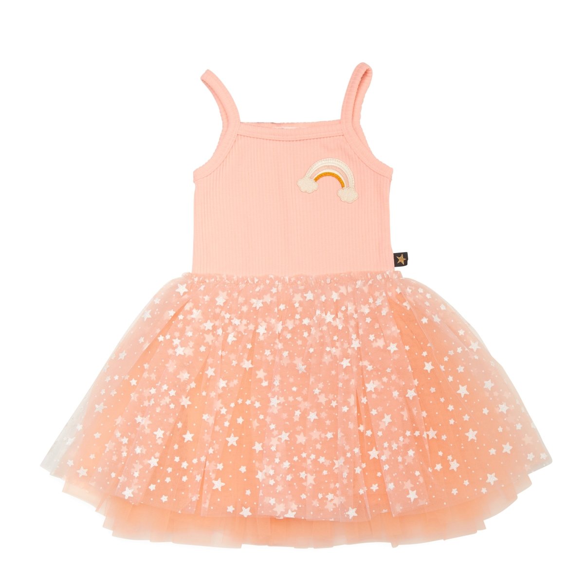 RAINBOW PATCH TUTU DRESS - DRESSES