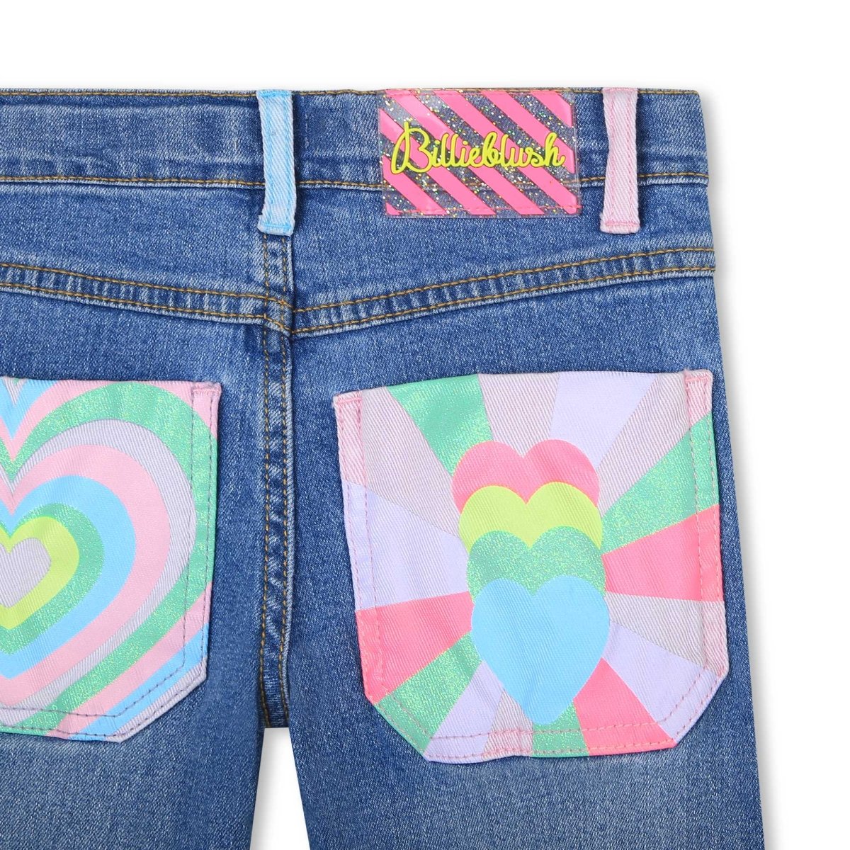 RAINBOW POCKET DENIM PANTS - BILLIEBLUSH
