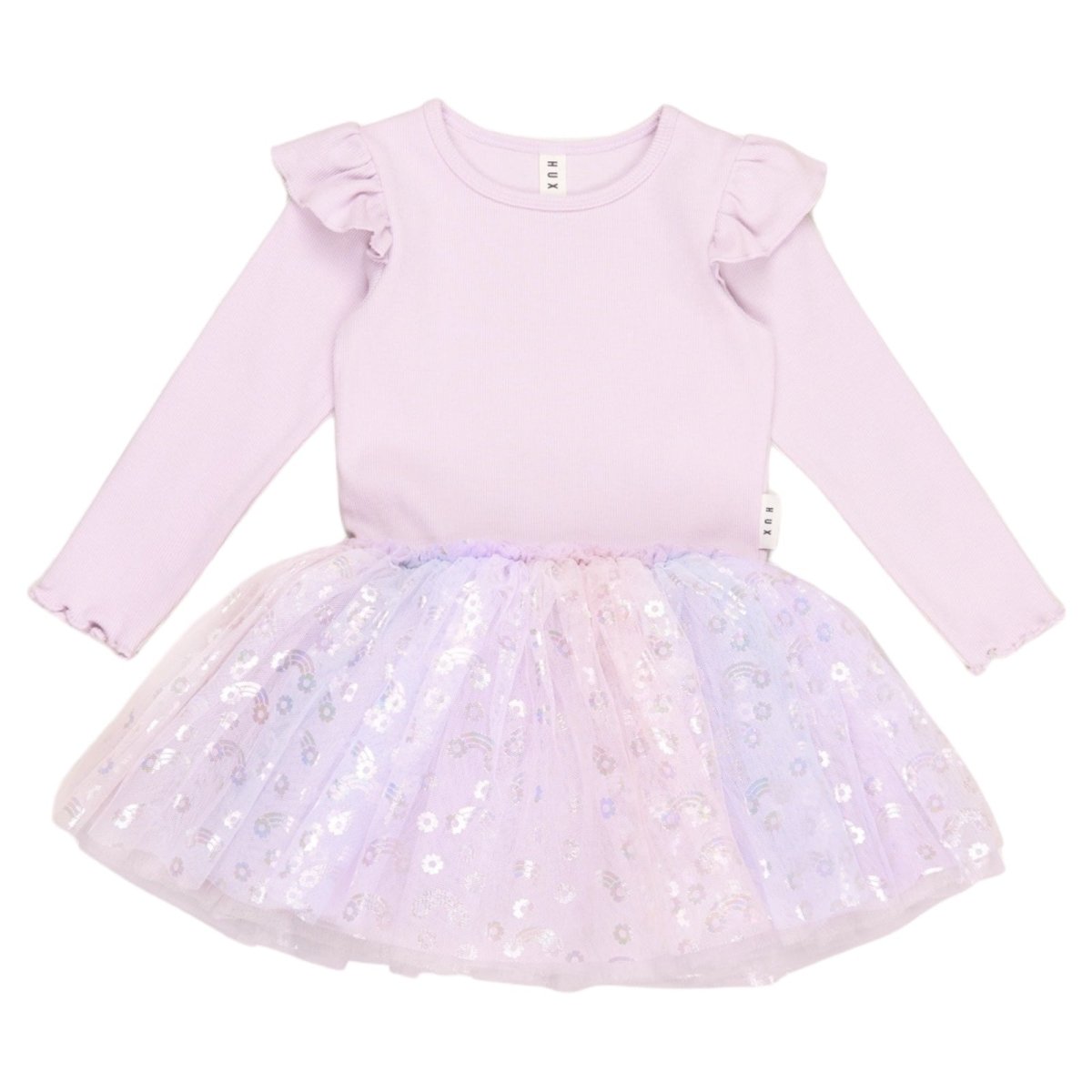 RAINBOW RIB ONESIE DRESS - DRESSES