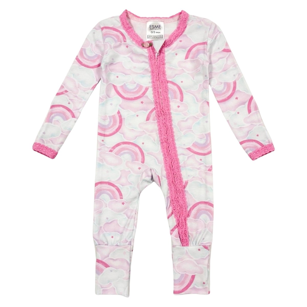 RAINBOW SKY ZIP FOOTIE - ESME