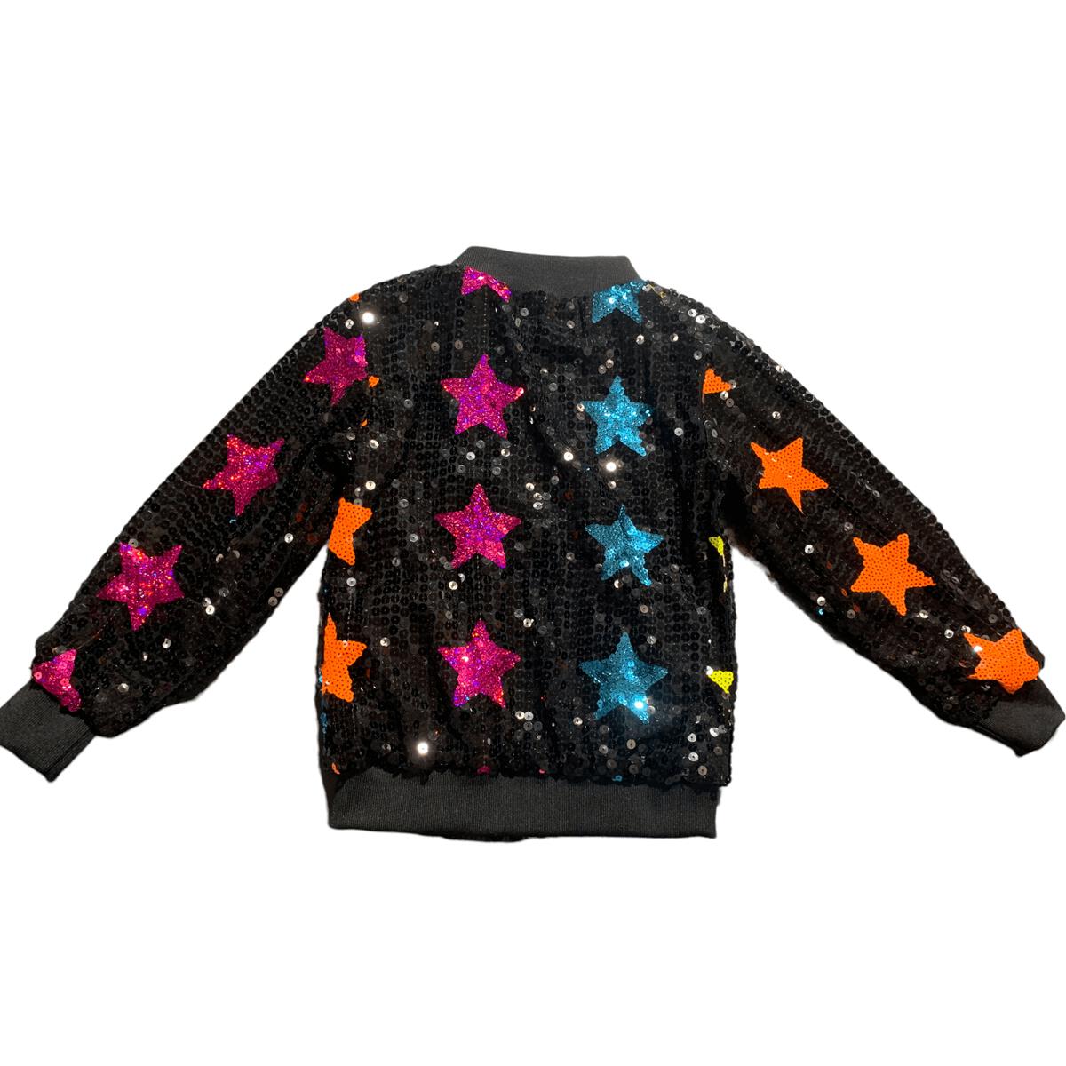 RAINBOW STARS SEQUIN JACKET (PREORDER) - LOLA AND THE BOYS