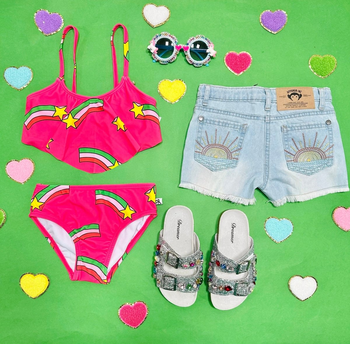RHODES SUNSHINE DENIM SHORTS - SHORTS
