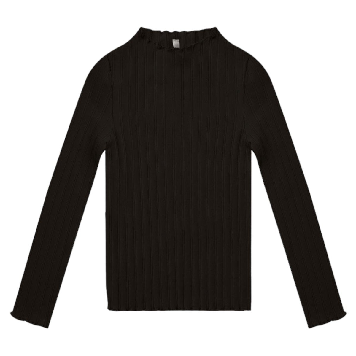 RIBBED LONG SLEEVE TOP - RYLEE + CRU