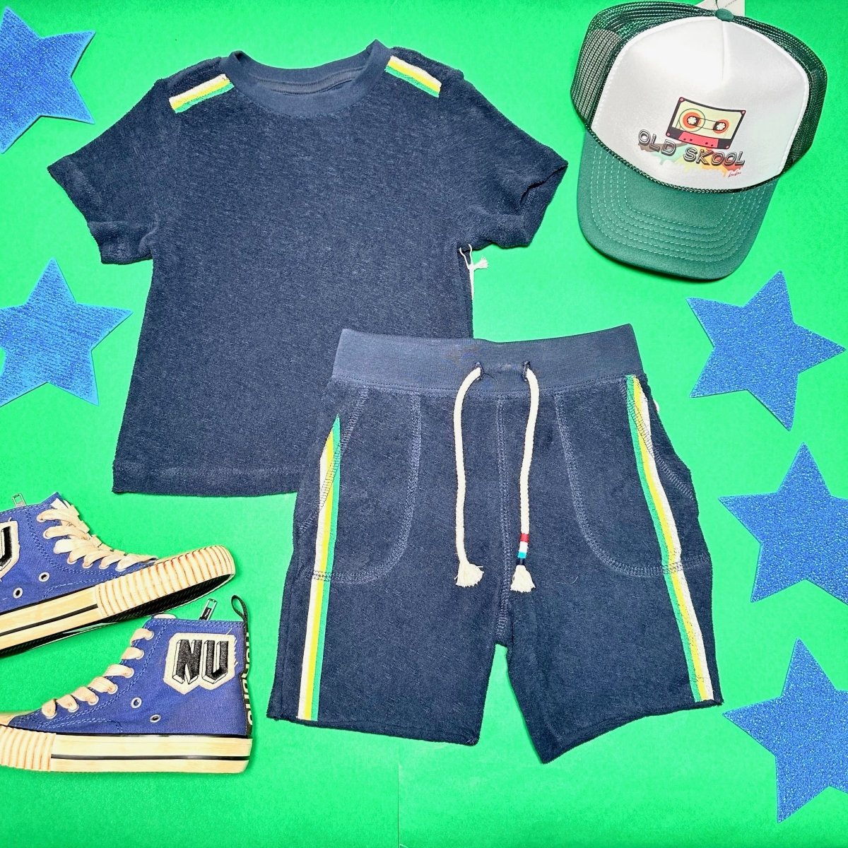 RIO STRIPE TERRY TSHIRT - SHORT SLEEVE TOPS