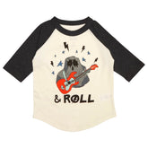 ROCK N ROLL GHOST LONG SLEEVE RAGLAN TSHIRT - LONG SLEEVE TOPS