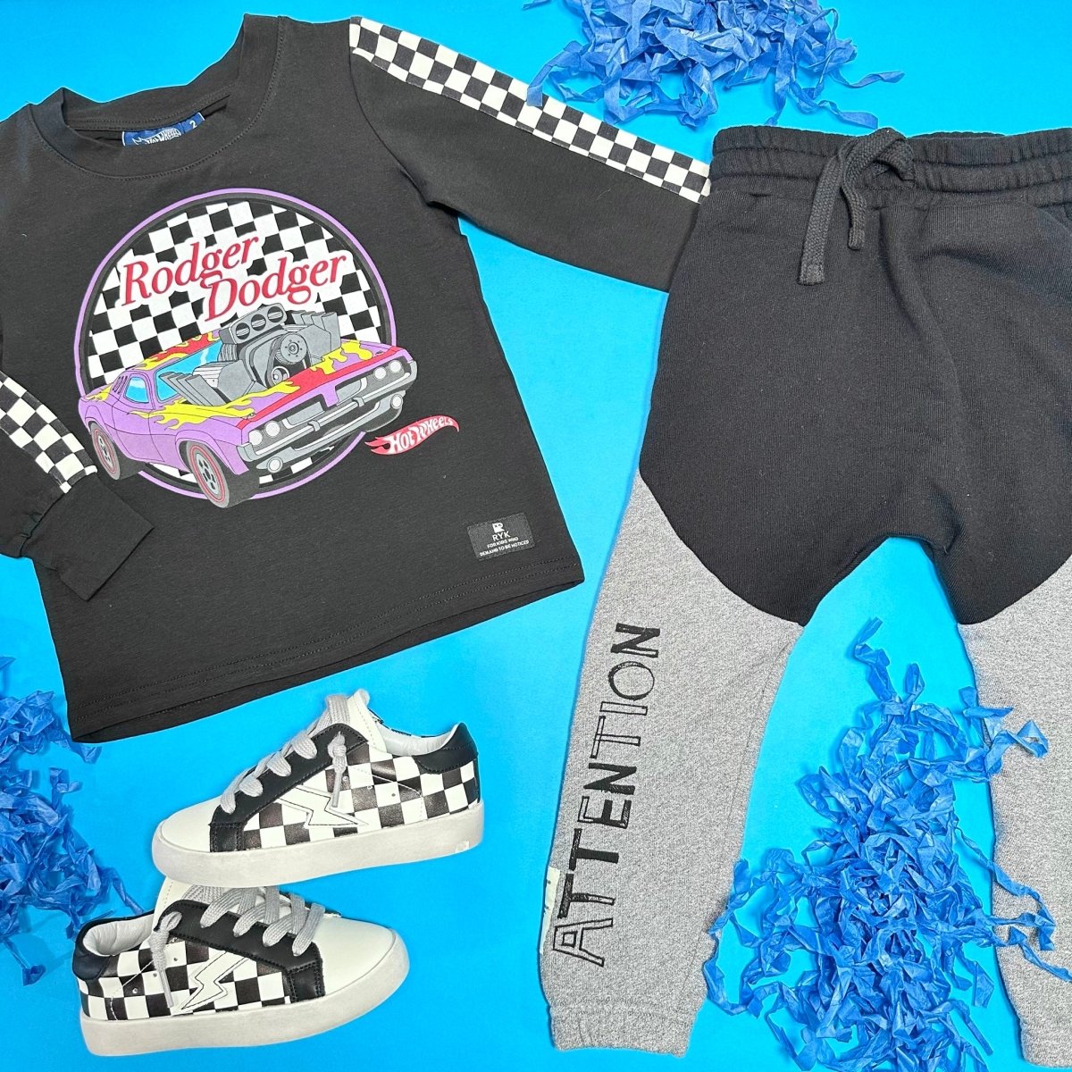 ROGER DOGER HOT WHEELS LONG SLEEVE - ROCK YOUR BABY