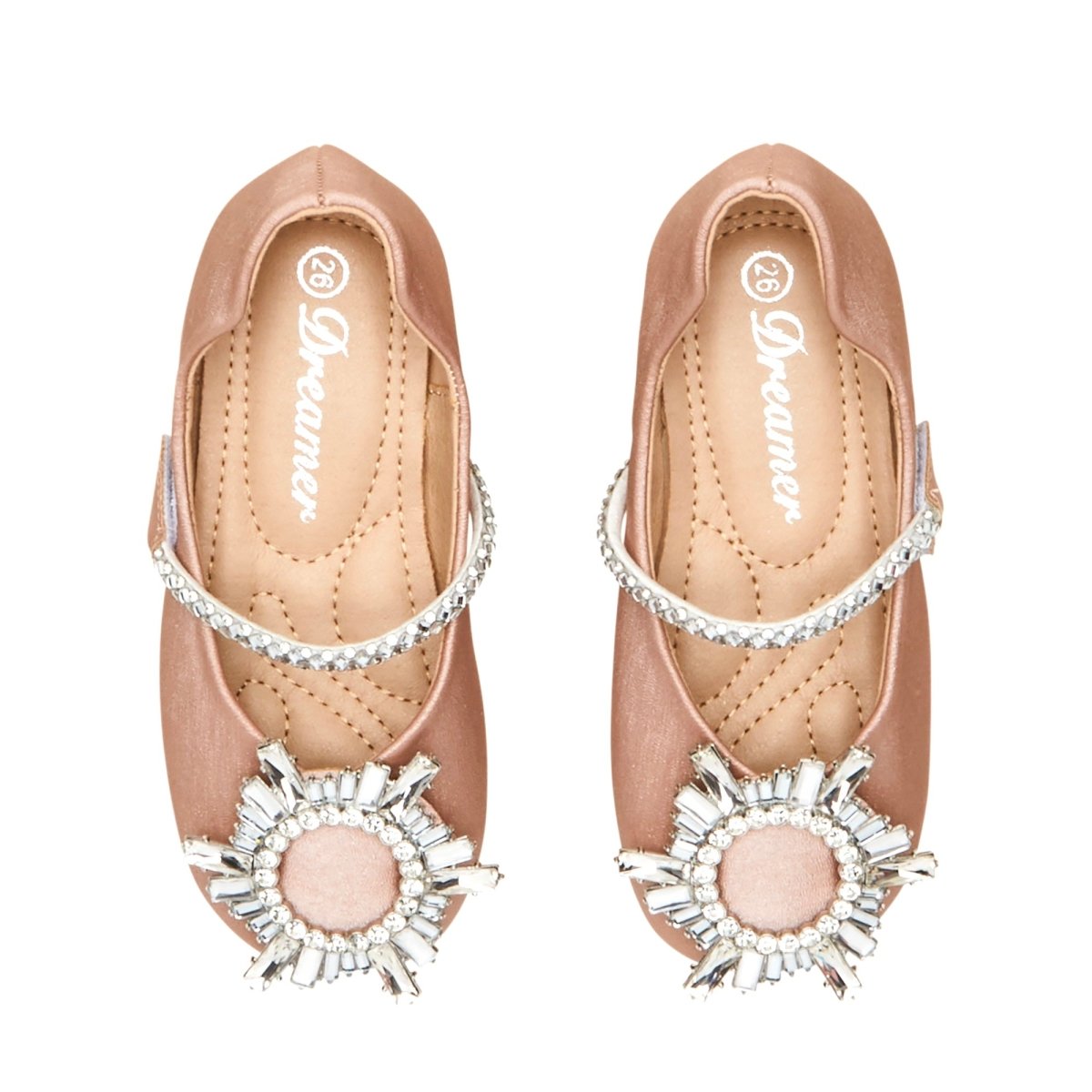 ALAIA ROUND CRYSTAL SHOES - FLATS
