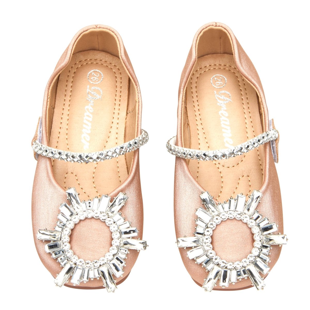 ALAIA ROUND CRYSTAL SHOES - FLATS