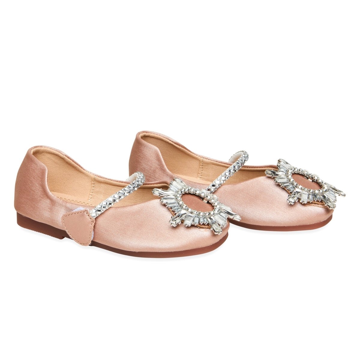 ALAIA ROUND CRYSTAL SHOES - FLATS