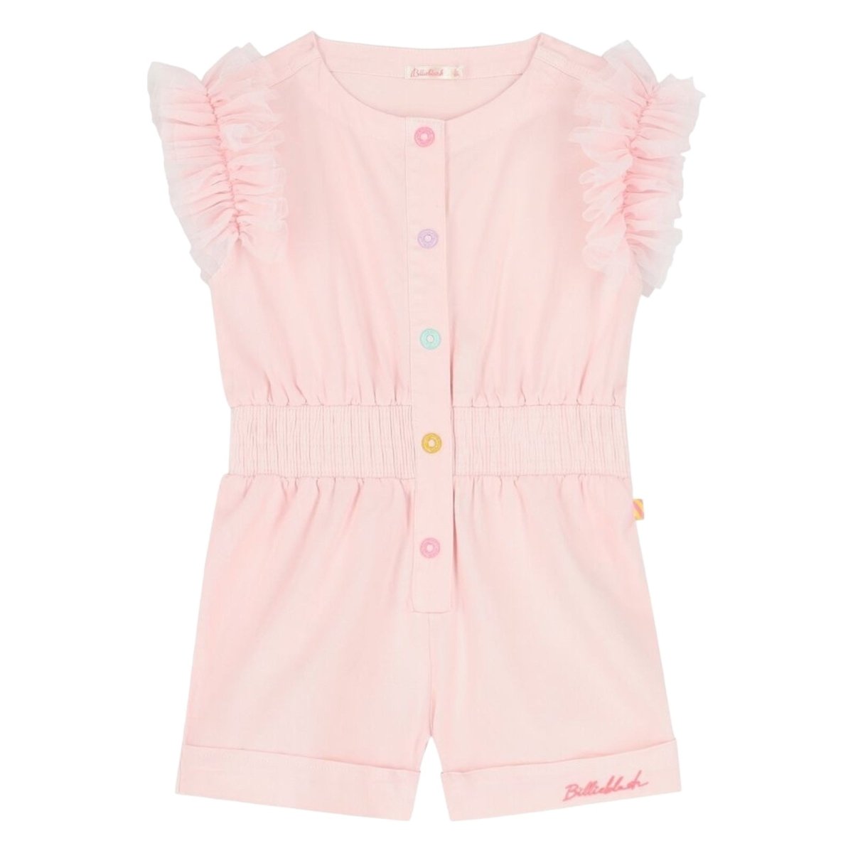 RUFFLE SLEEVE ROMPER - ROMPERS