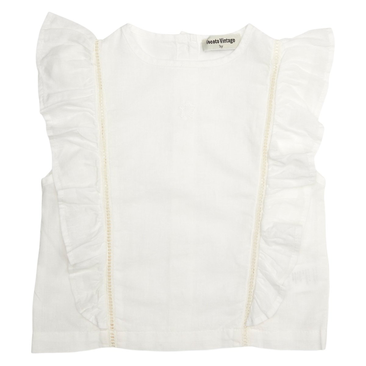 RUFFLE SLEEVE TANK TOP - TANK TOPS