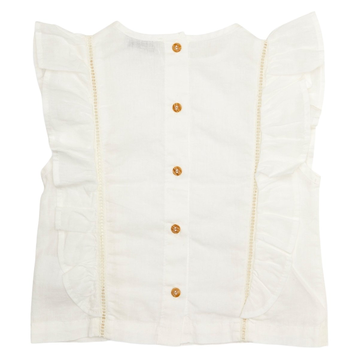 RUFFLE SLEEVE TANK TOP - TANK TOPS