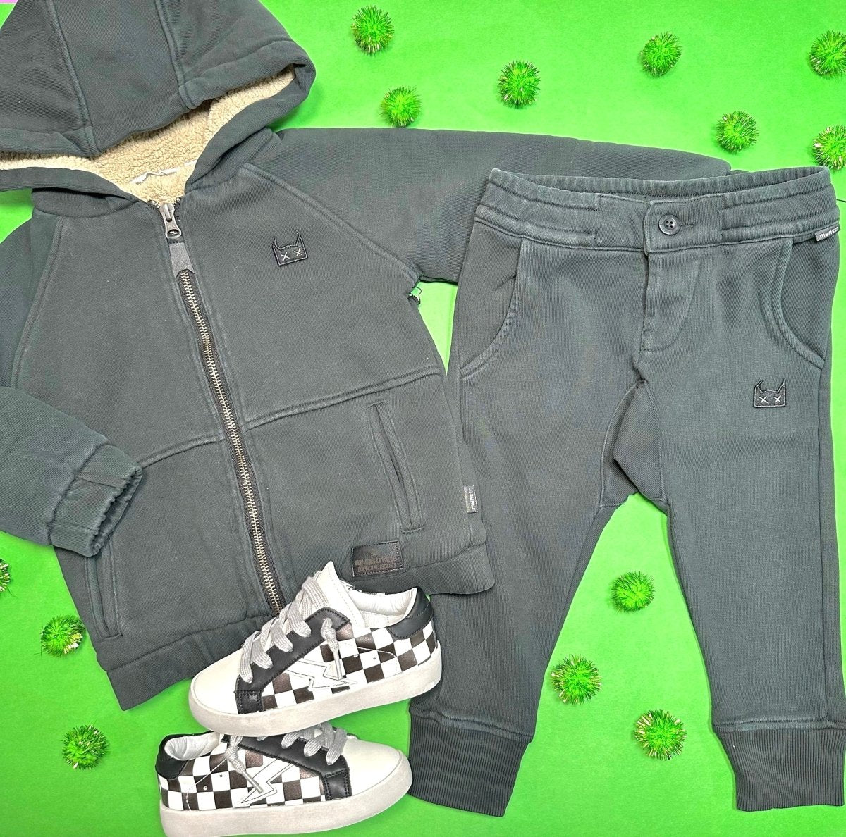 RUGGED SHERPA ZIP UP HOODIE JACKET - HOODIES