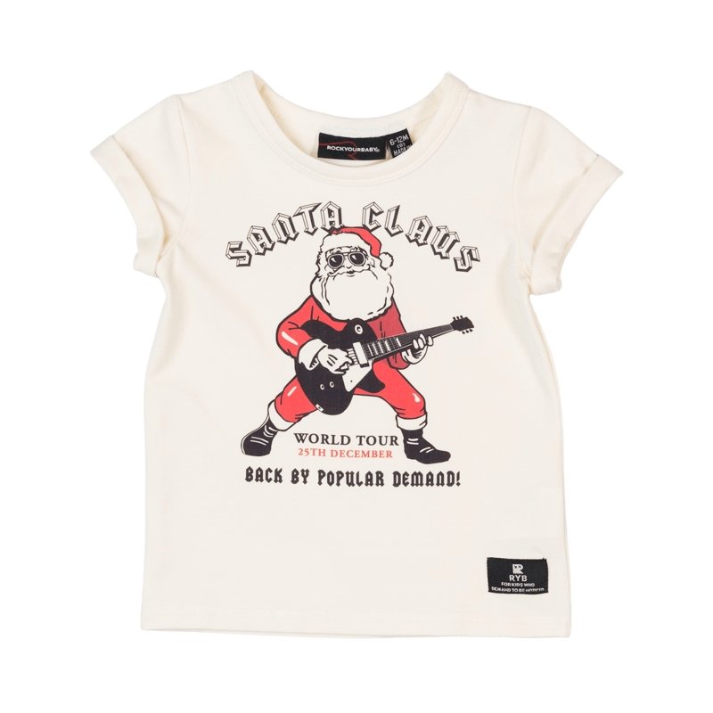 SANTA ROCK TSHIRT - SHORT SLEEVE TOPS