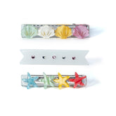 SEASHELLS PEARLIZED ALLIGATOR CLIPS (SET OF 3) - LILIES & ROSES