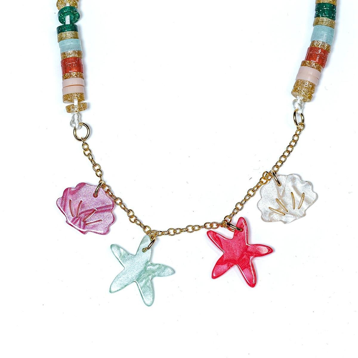 SEASHELLS PEARLIZED NECKLACE (PREORDER) - LILIES & ROSES