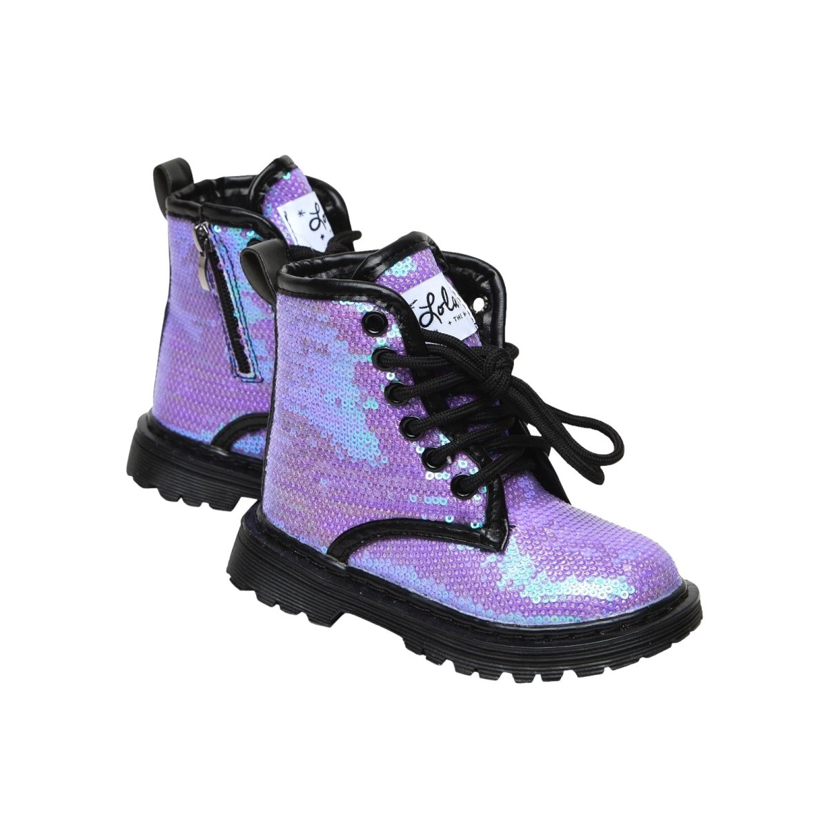 SEQUIN BOOTS - BOOTS