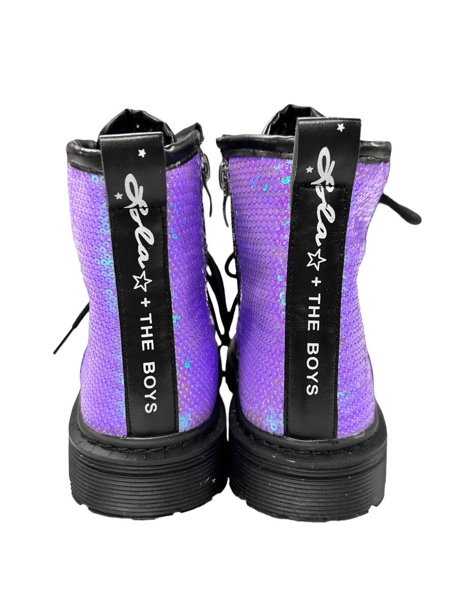 SEQUIN BOOTS - BOOTS