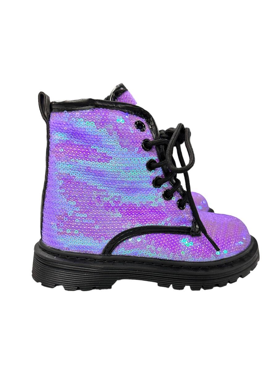 SEQUIN BOOTS - BOOTS