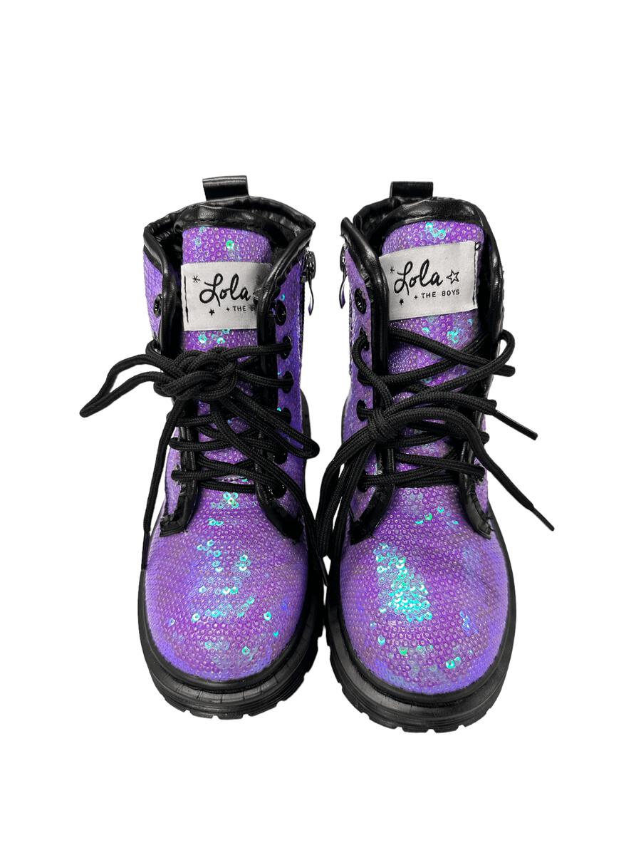 SEQUIN BOOTS - BOOTS