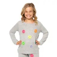 SEQUIN SMILEY FACE HACCHI SWEATSHIRT - SWEATERS
