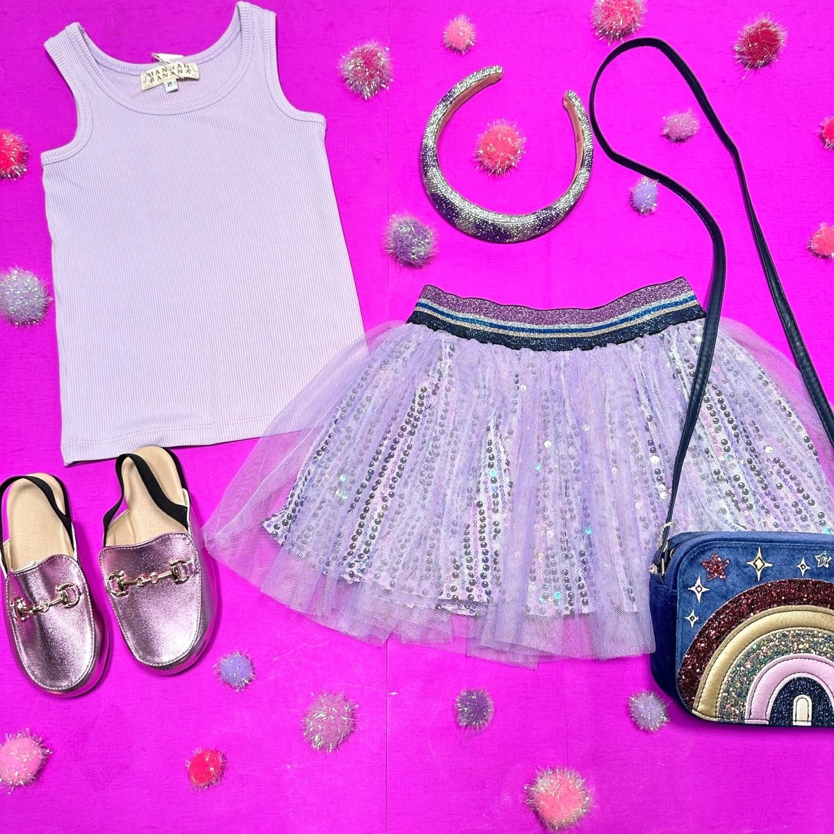 SEQUIN TULLE SKIRT - SKIRTS