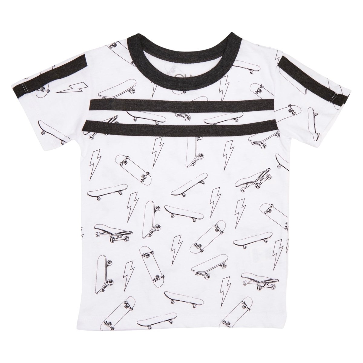 SKATEBOARD STRIPE TSHIRT - SHORT SLEEVE TOPS