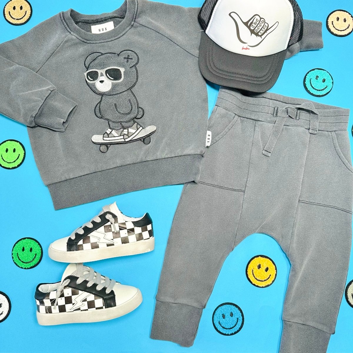 SKATER BEAR SWEATSHIRT - SWEATERS