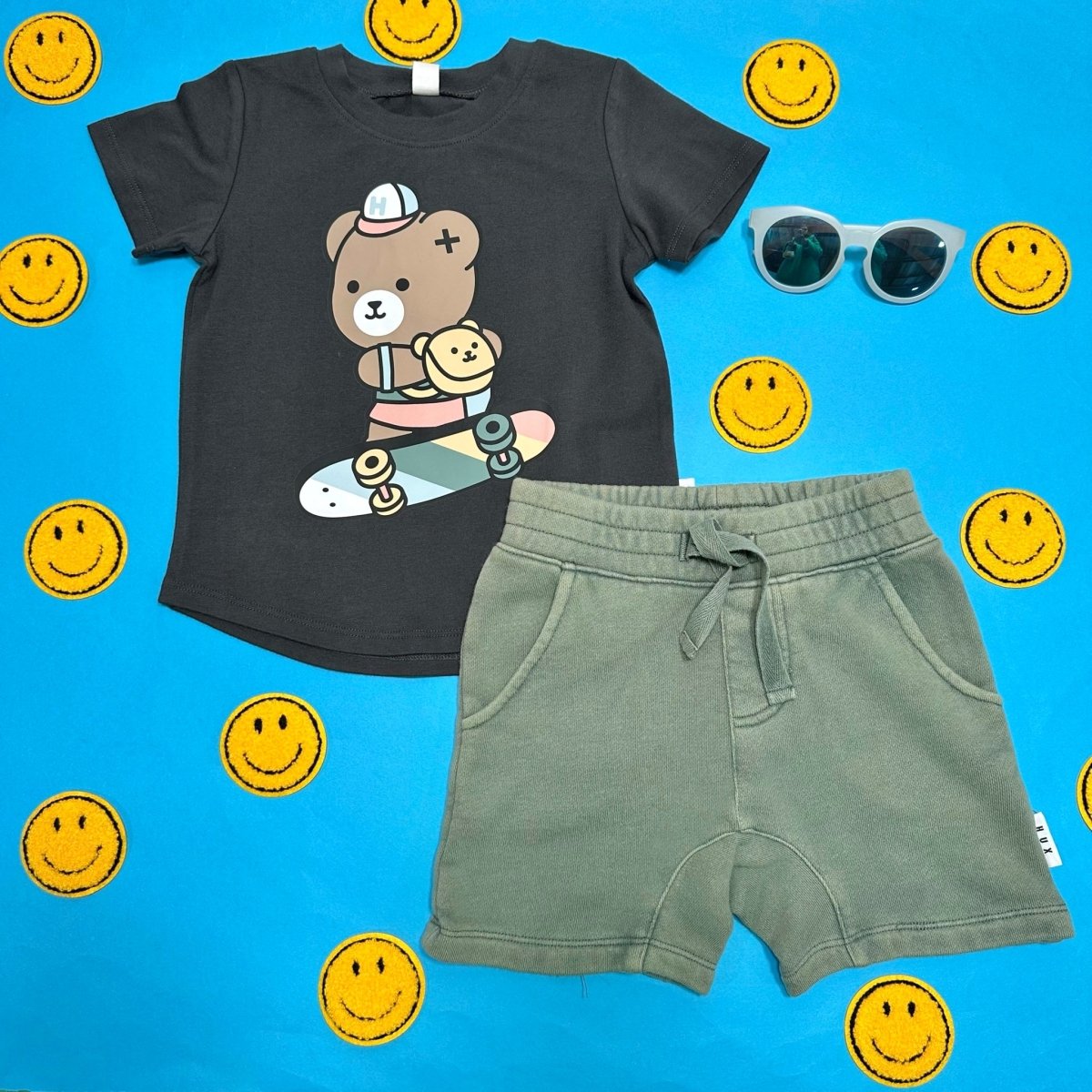 SKATER BEAR TSHIRT - SHORT SLEEVE TOPS