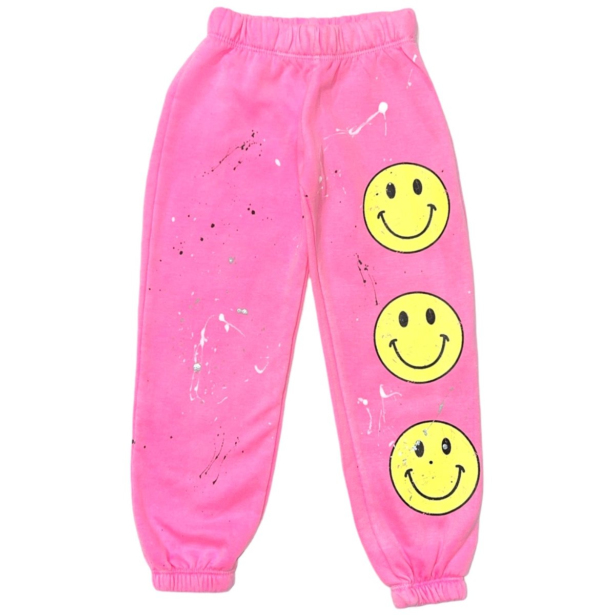 SMILEY FACE SPLATTER SWEATPANTS - FIREHOUSE