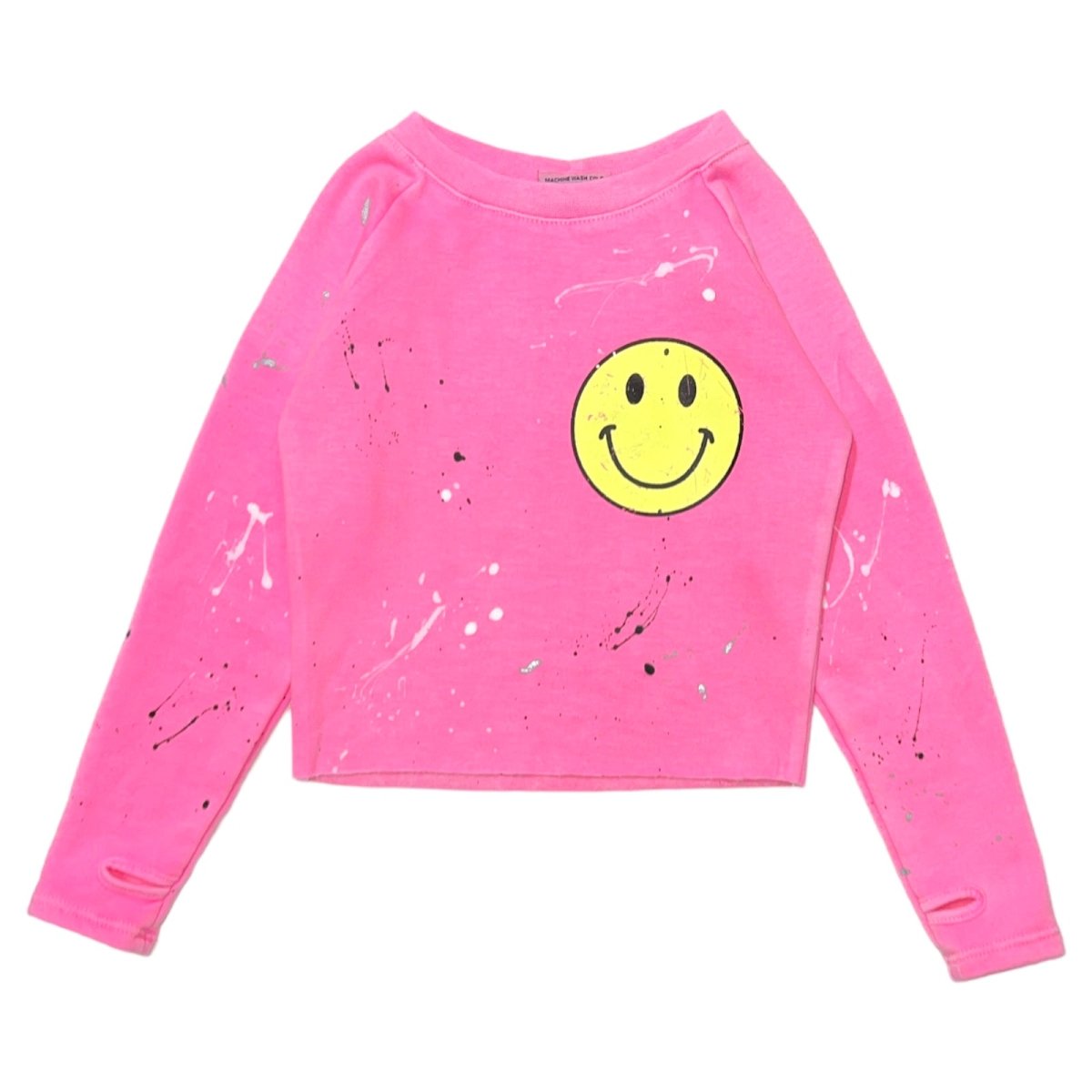 SMILEY FACE SPLATTER SWEATSHIRT - FIREHOUSE
