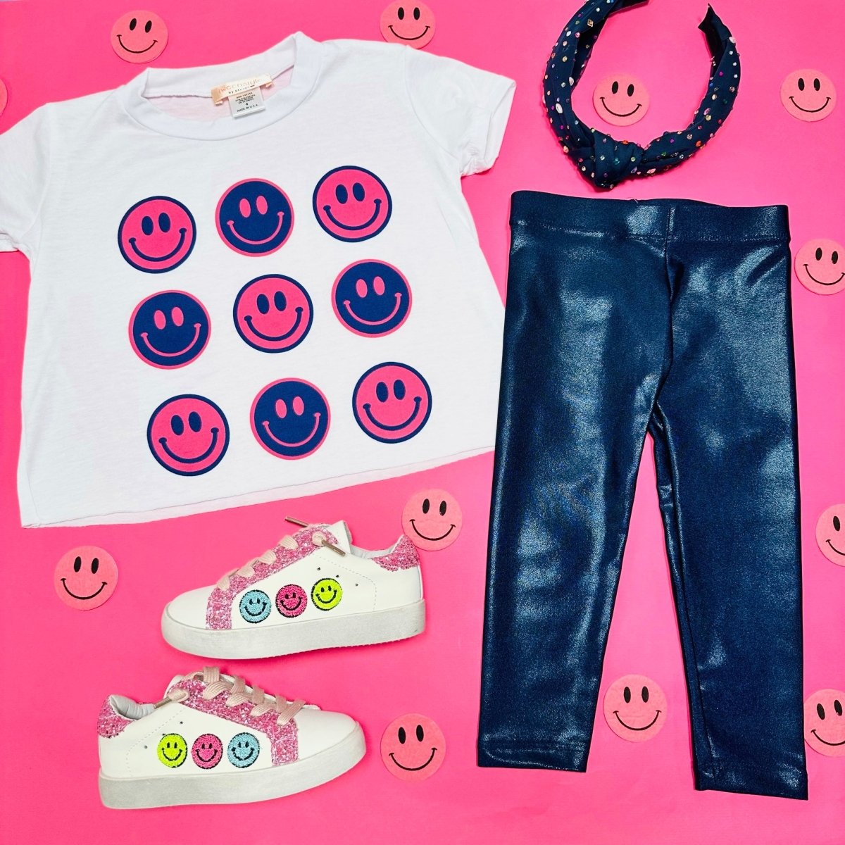 SMILEY FACE TSHIRT - SPARKLE BY STOOPHER