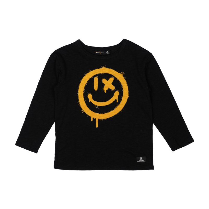 SMILEY LONG SLEEVE TSHIRT - LONG SLEEVE TOPS