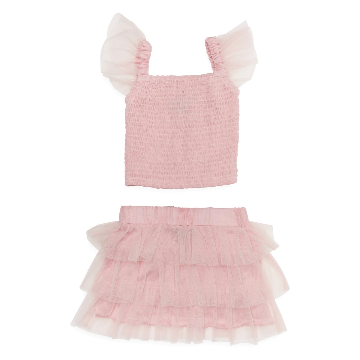 SMOCKED TANK TOP AND TUTU SKIRT SET - SET