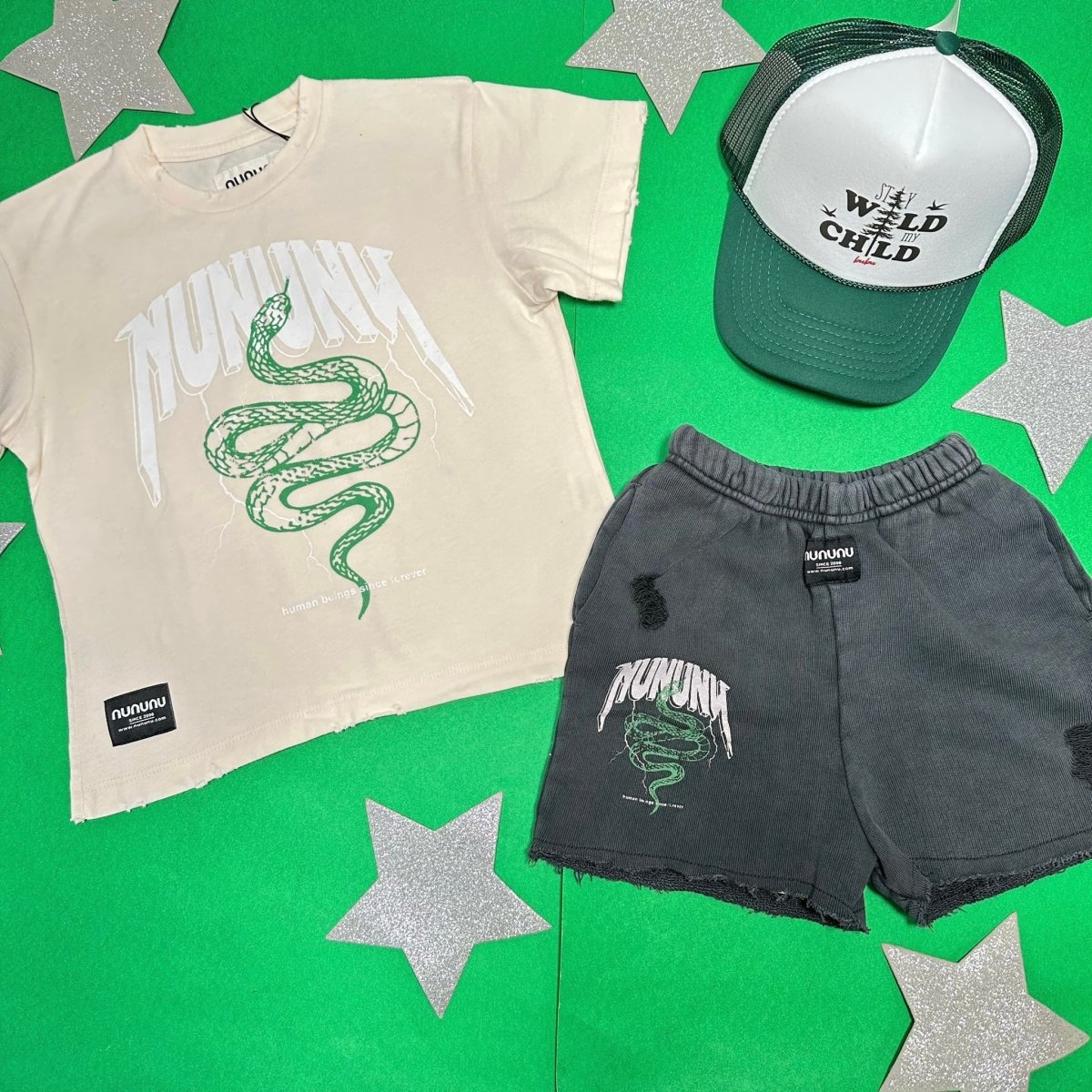 SNAKE SWEAT SHORTS - SHORTS