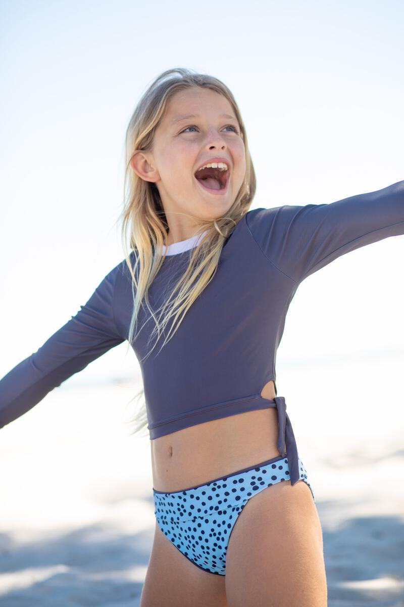 SOLID SIDE TIE RASH GUARD - RASH GUARDS