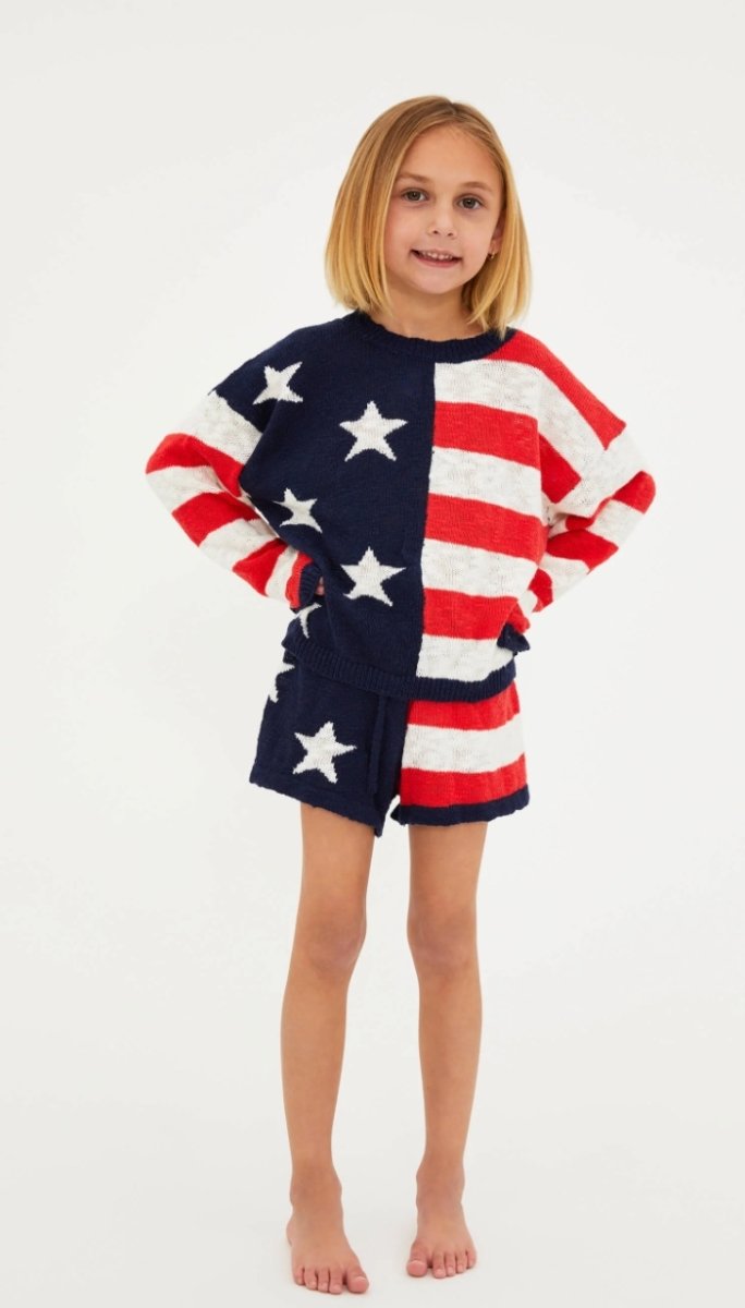 STAR SPANGLED LITTLE BALBOA SHORTS - BEACH RIOT