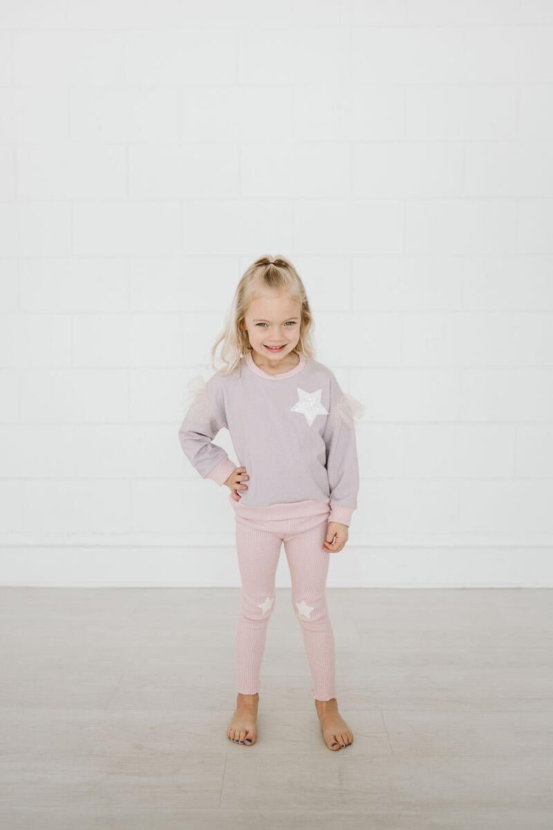 STAR SWEATSHIRT AND LEGGINGS SET - PETITE HAILEY
