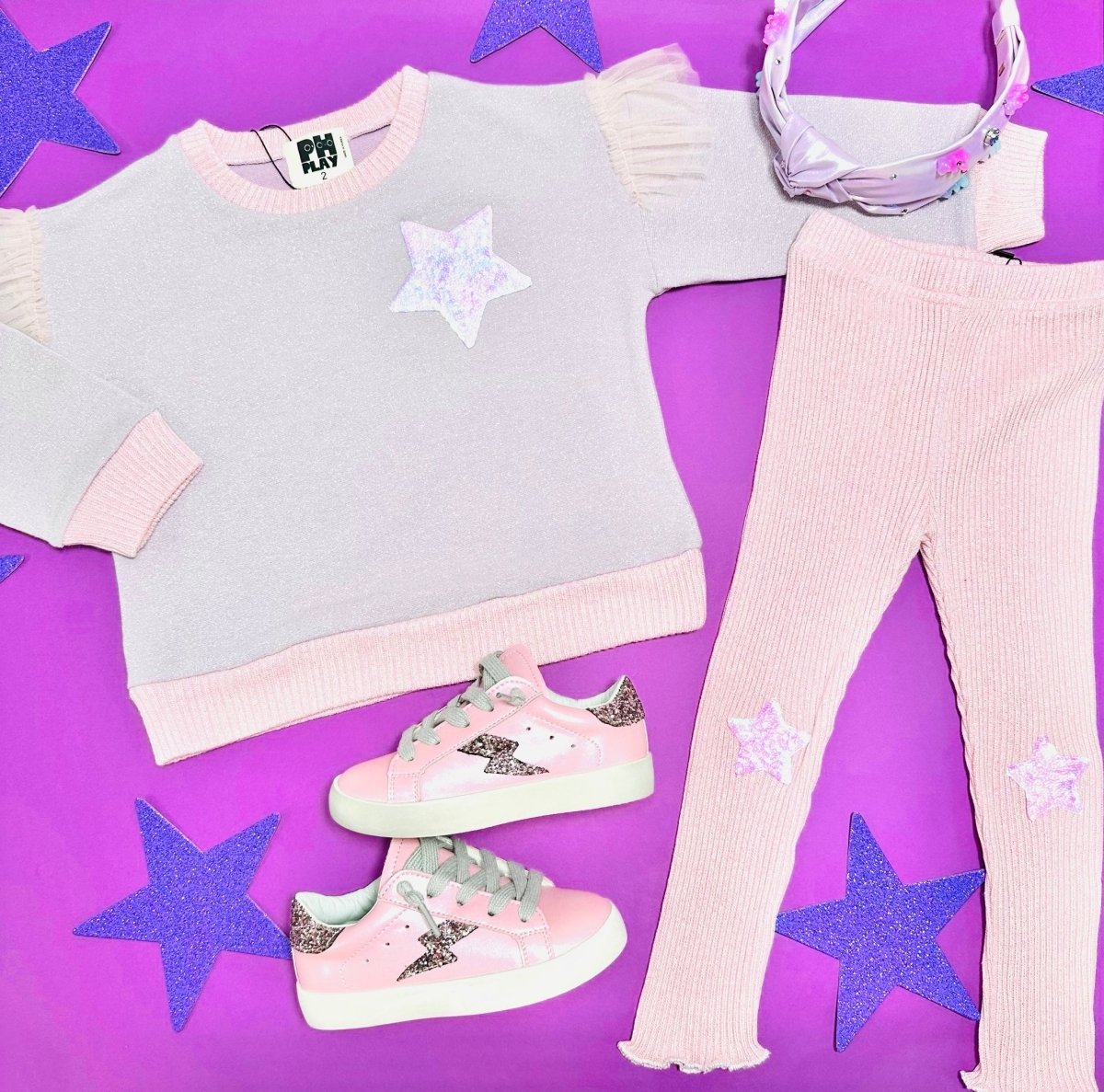 STAR SWEATSHIRT AND LEGGINGS SET - PETITE HAILEY