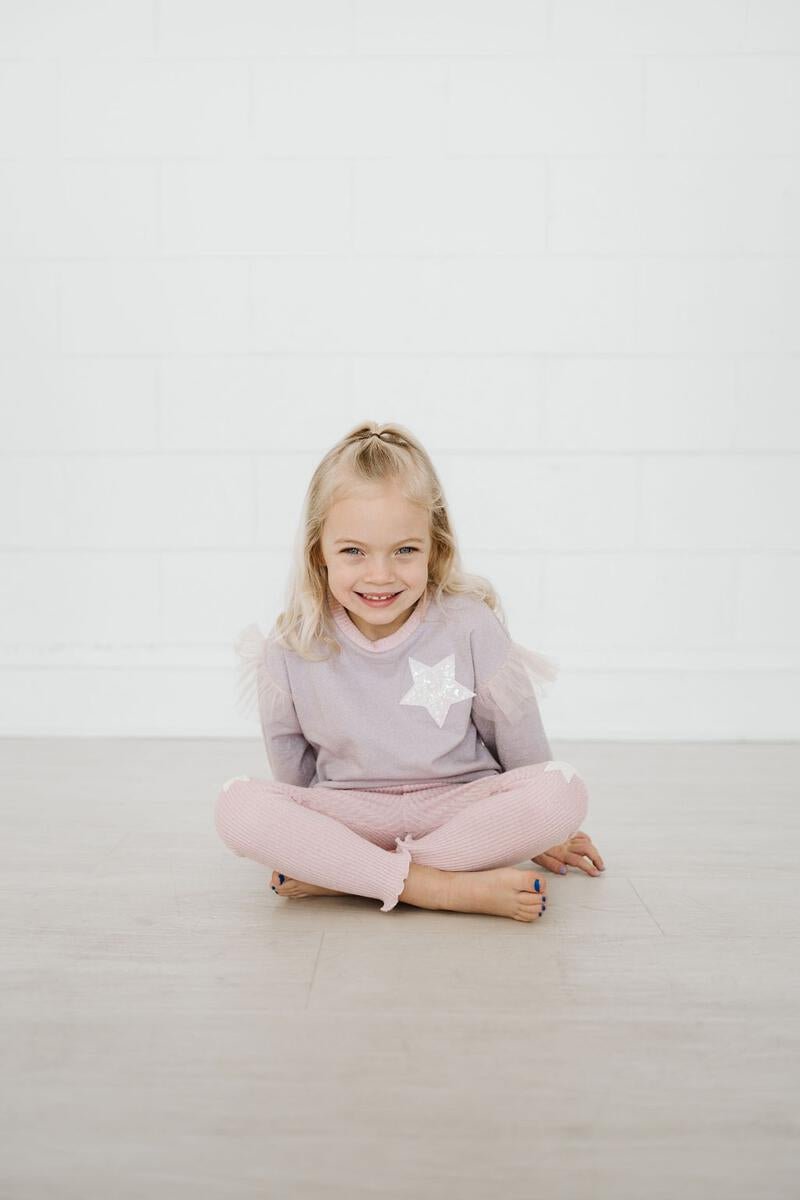 STAR SWEATSHIRT AND LEGGINGS SET - PETITE HAILEY