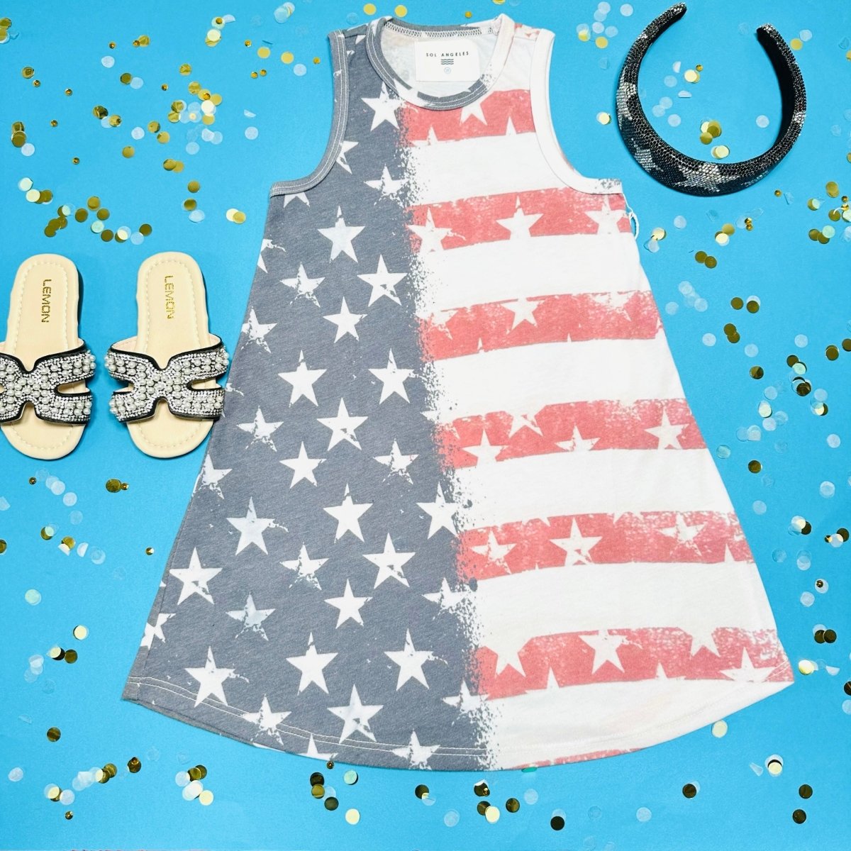 STARS AND STRIPES DRESS - DRESSES