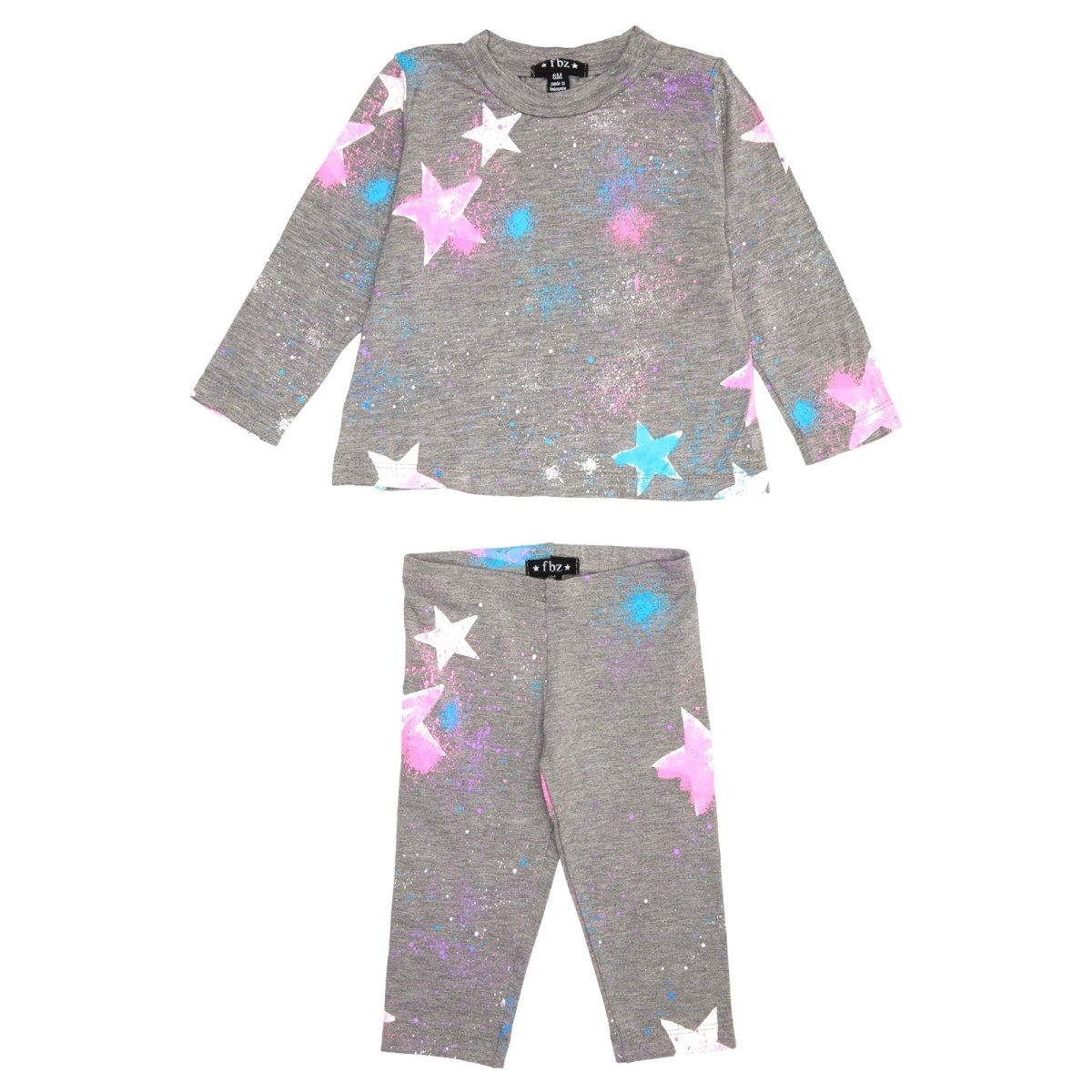 STARS LONG SLEEVE AND LEGGINGS SET - FLOWERS BY ZOE
