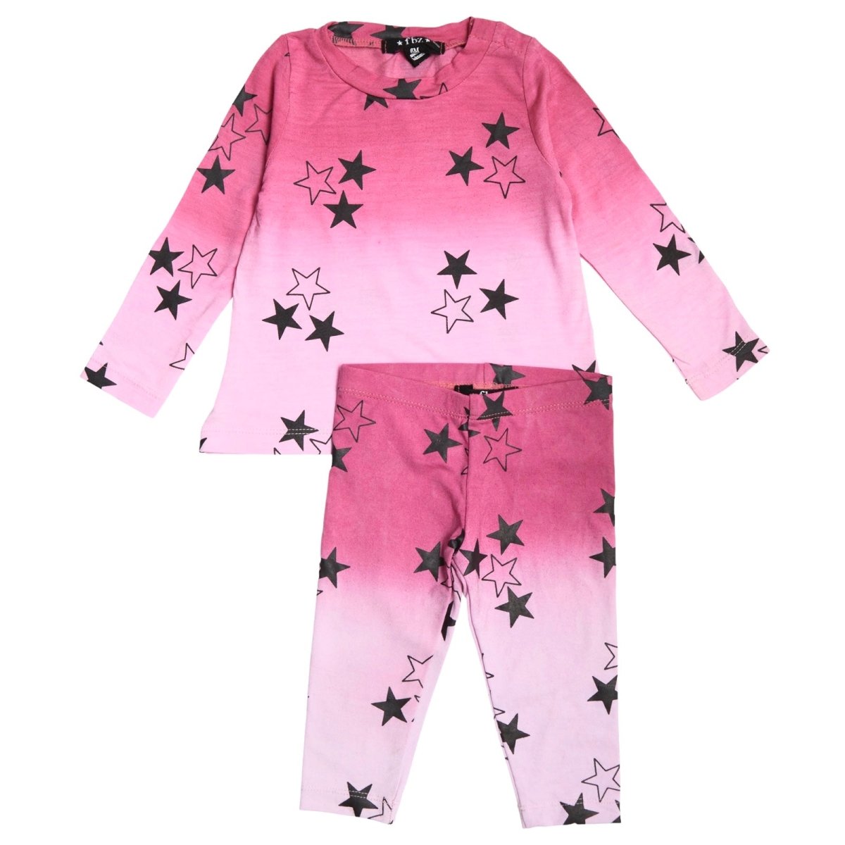 STARS OMBRE LONG SLEEVE TOP AND LEGGINGS SET - FLOWERS BY ZOE