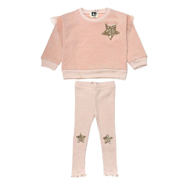 STARS SWEATSHIRT AND LEGGINGS SET - PETITE HAILEY