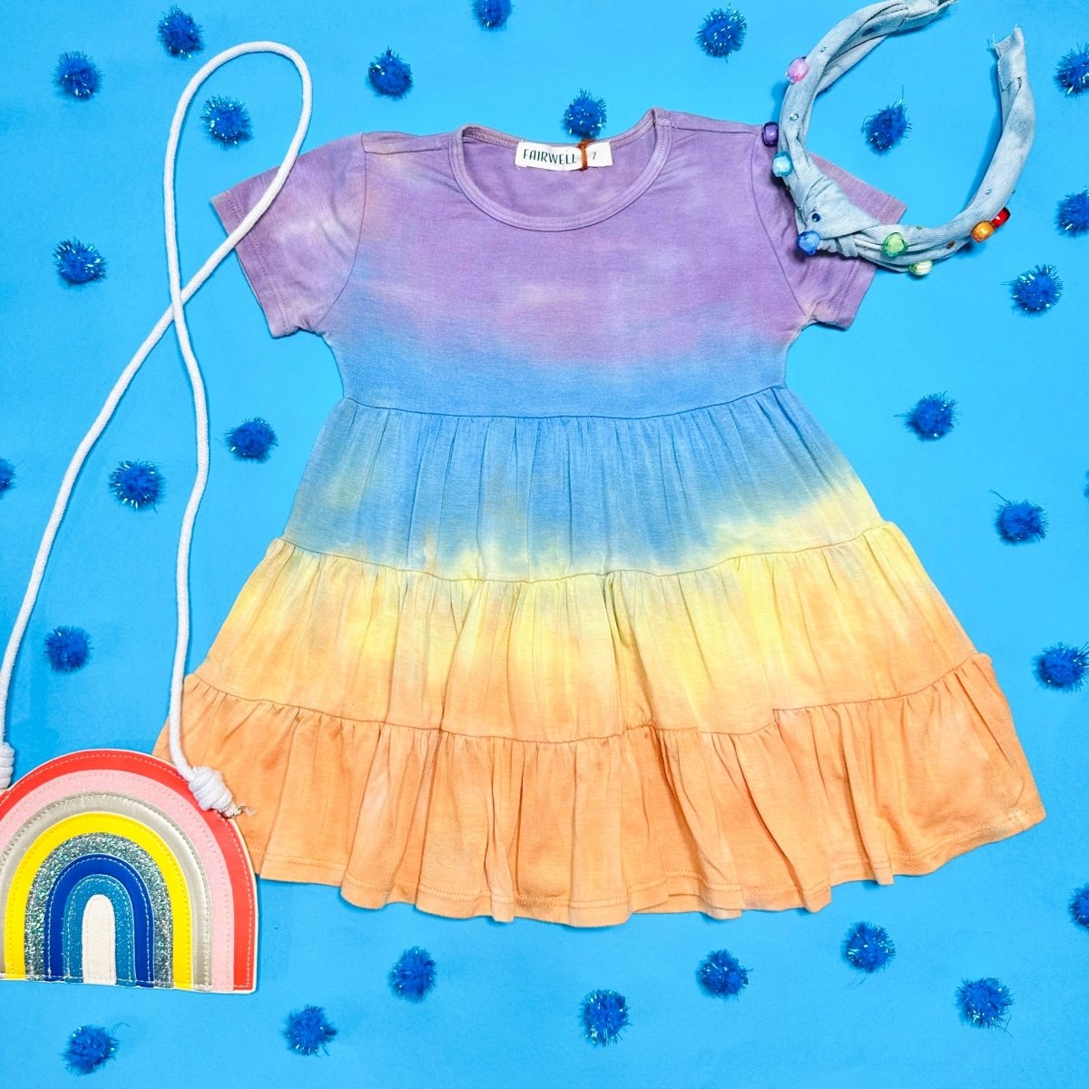 SUNSET TIE DYE DRESS - FAIRWELL