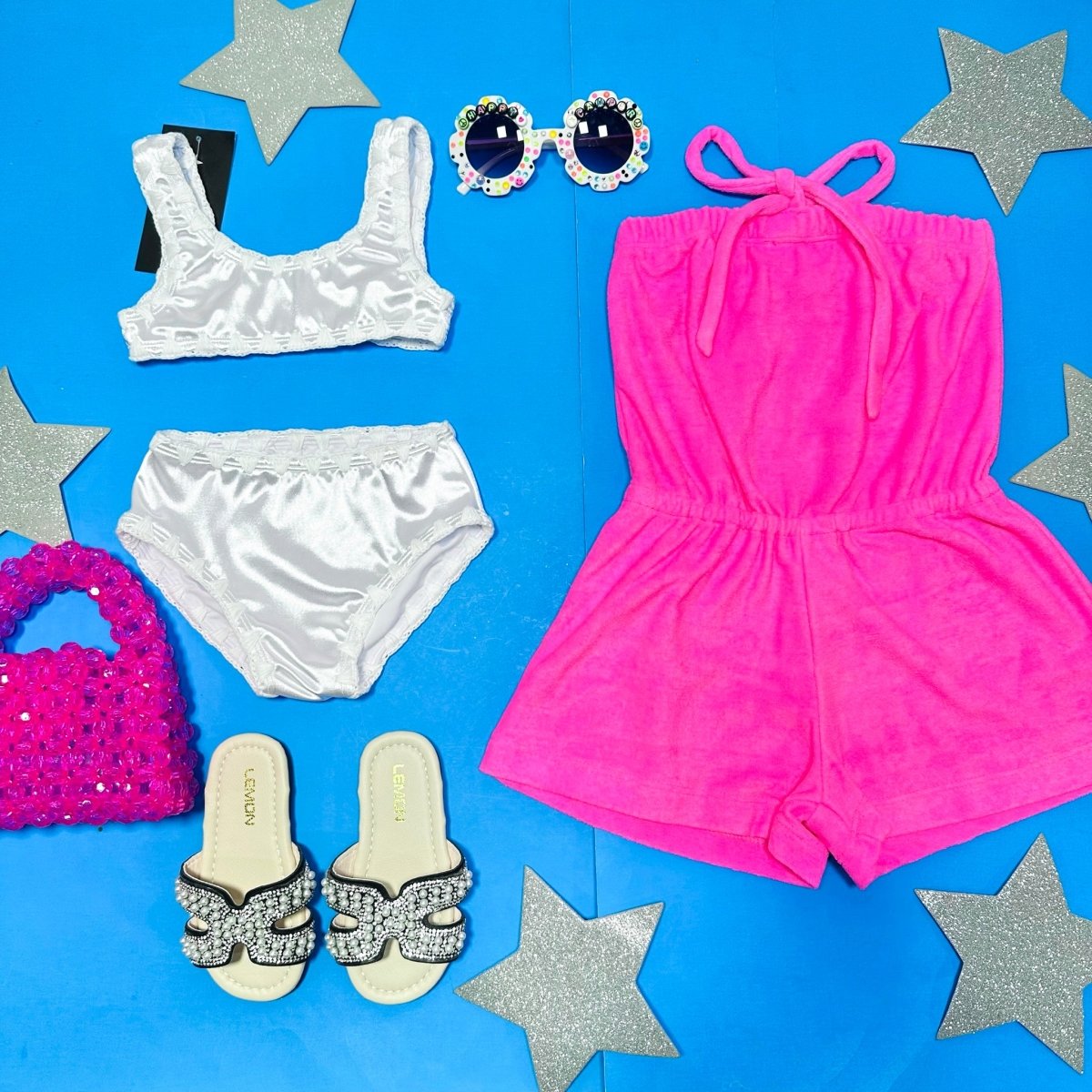 TERRY HALTER ROMPER - ROMPERS
