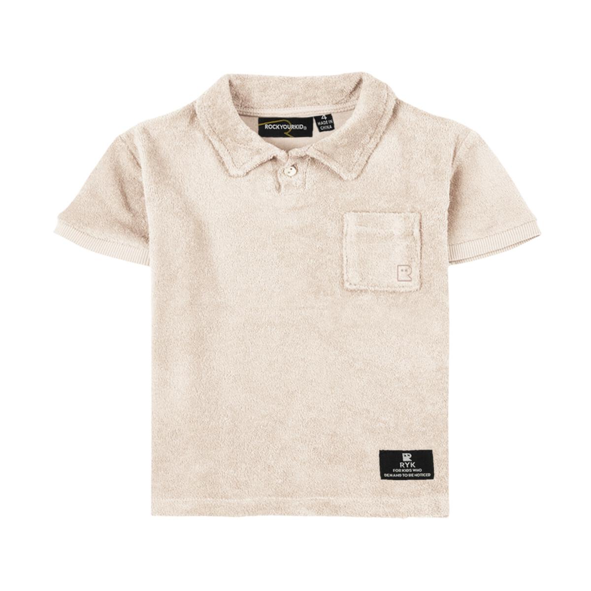 TERRY TOWEL POLO TSHIRT - SHORT SLEEVE TOPS